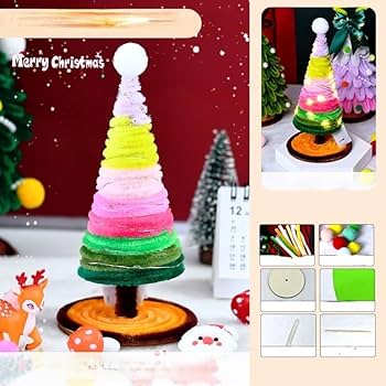 ミニクリスマスツリー フェルトオーナメント付き Amazon | クリスマスツリー フェルト DIY 手作りキット DIY飾り物